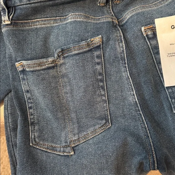 NWT Good American Good Waist Skinny Cropped Jeans - Size 8 - Picture 8 of 8